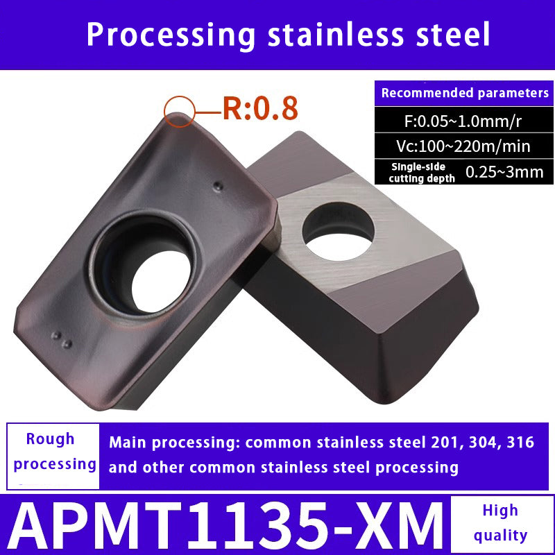 140-CNC milling blade APM T1135 stainless steel special alloy blade Shandong Denso Pricision Tools Co.,Ltd.